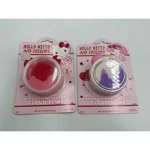 2 Pack Hello Kitty My Melody Cloud Slime Sugar Cookie & Cotton Candy NEW SEALED